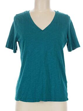Banana Republic Factory Teal Blue Short Sleeve T-Shirt Size Medium